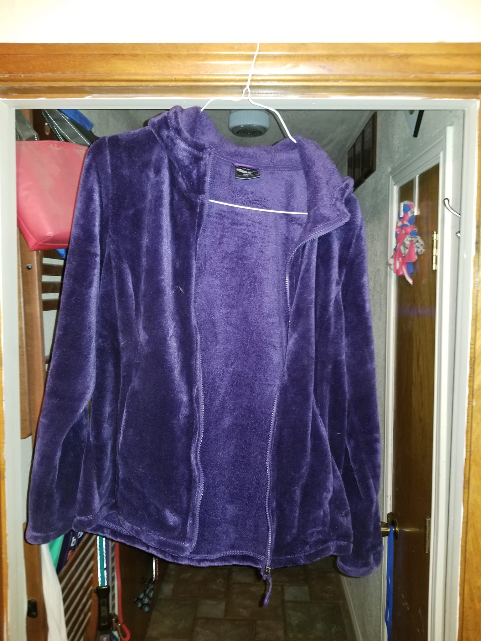 Purple jacket, Dec. 2022